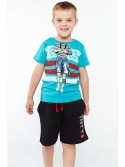 Boy\'s T-shirt with mint print NDZ4461 - Online store - Boutique